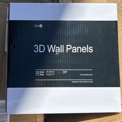 Art 3D Decorative 3D Wall Panels 30cm x 30cm Matt White 33 Pack