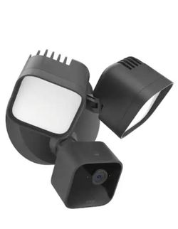 Blink Wired Floodlight Camera - Smart Security Camera, 2600 Lumens, HD Works with Alexa - 1 Camera (black)