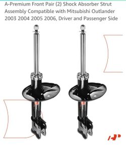 Mitsubishi Outlander 2003 to 2006 front struts pair. Left and right