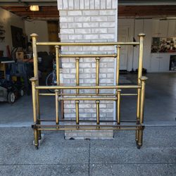 Antique Double Sized Brass Bed Frame 