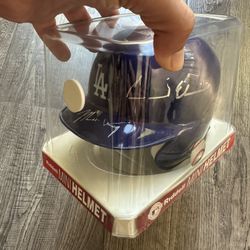 LA Dodgers Signed Mini Helmet Matt Kemp & Andre Ethier