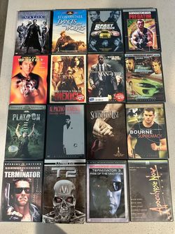 Huge DVD Collection - 100+ Assorted Movies, Fitness, and Self-Defense DVDs