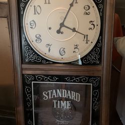 Gorgeous Antique Wall Clock from Ansonia Clock Co. Established in 1851. 