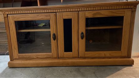 Oak TV Console