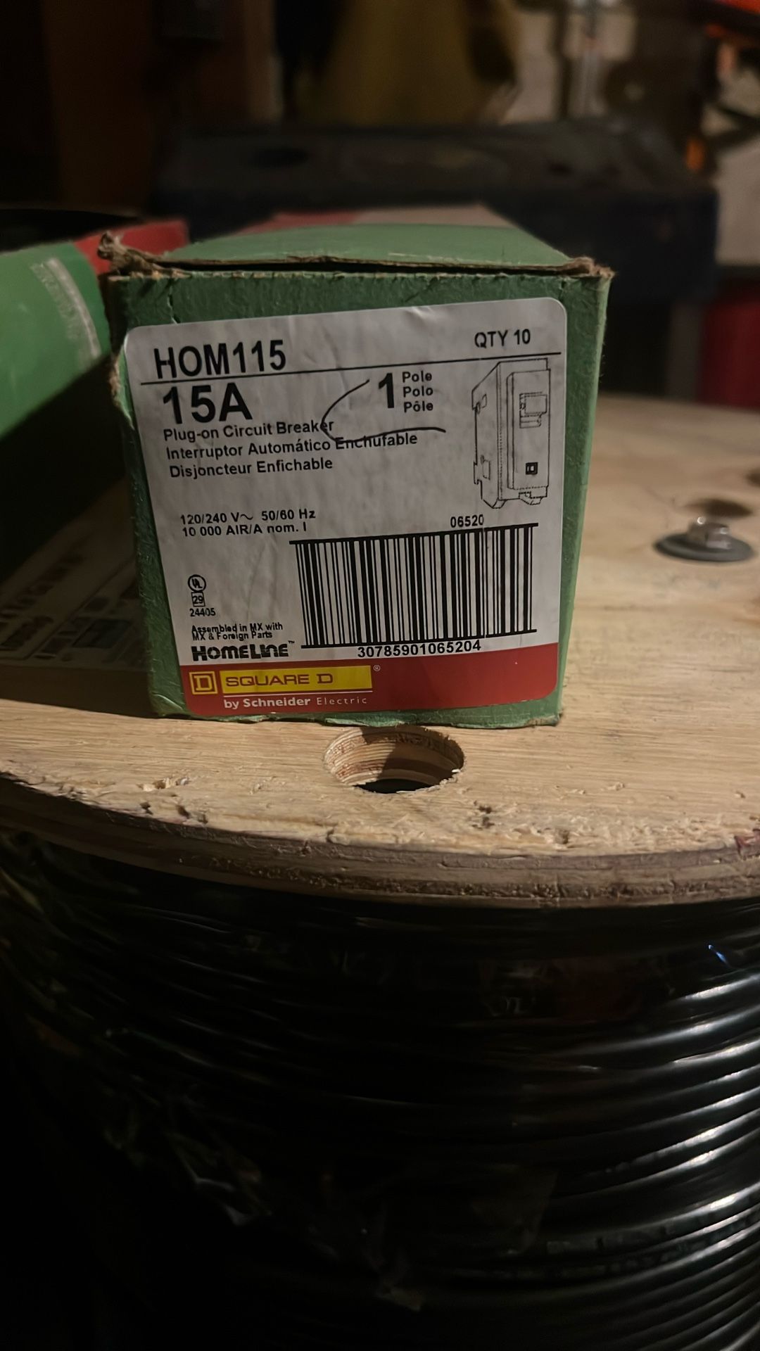 Square D 15 Amp Breakers