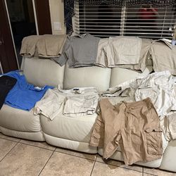 Big and tall men’s size dressy everyday polo shirts pants and cargo shorts