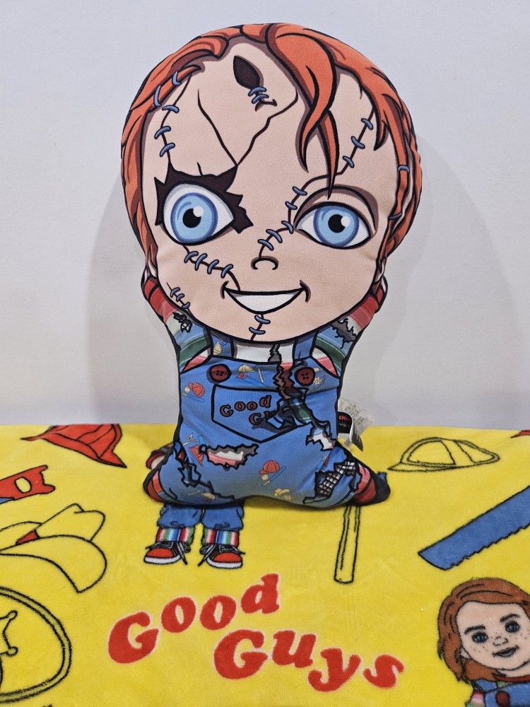 Chucky Shaped Pillow Plush Childs Play 20”