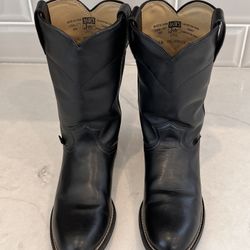 Justin Basics Roper Boots- Black, Women’s Size 7 1/2 B