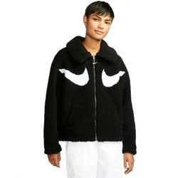 Nike Big Swoosh Sherpa Fleece Jacket - NWOT - Medium