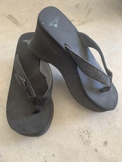 Cobian platform flip flops