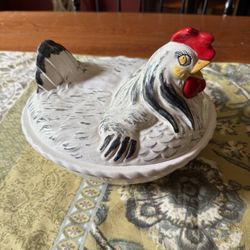 Handmade Vintage Ceramic Chicken