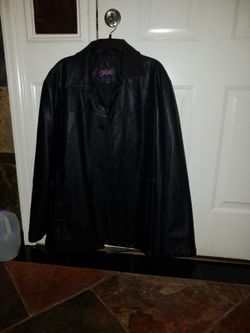 Jacket,  Leather, Size  L, Black 