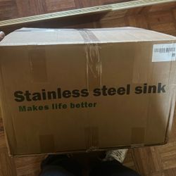brand new stainless steal sink