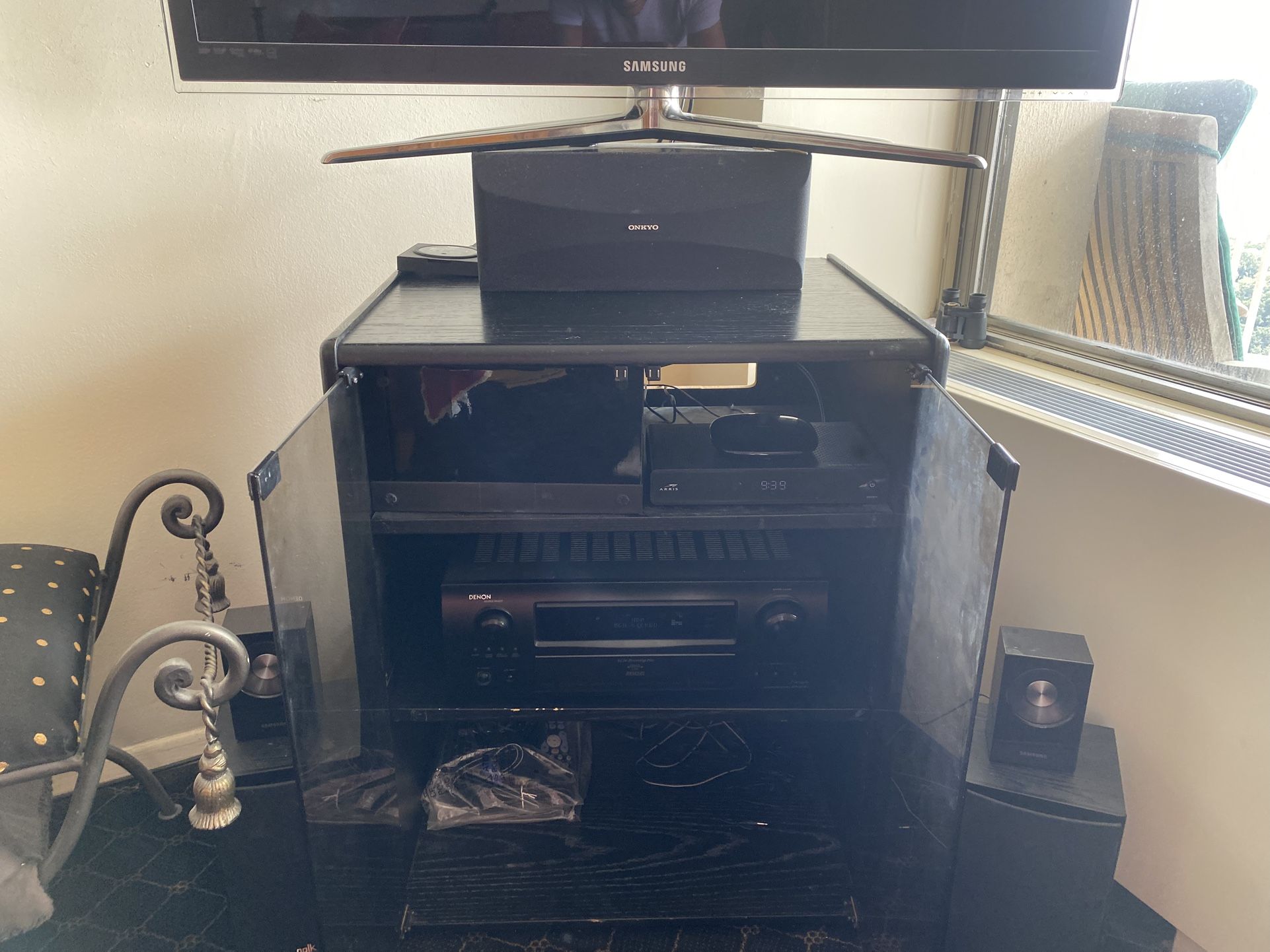 Denon Surround Sound Receiver + 5-Speakers