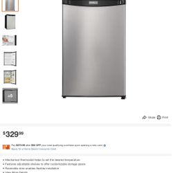 Stainless Steel Danby Designer 4.4 Cube Like New