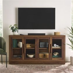 Media TV Stand Holds Up To 70in New Black 