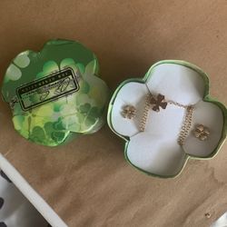 Lucky Charm Necklace And Earnings 