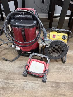 Titan Paint Sprayer, King Heater & Work Light Bundle