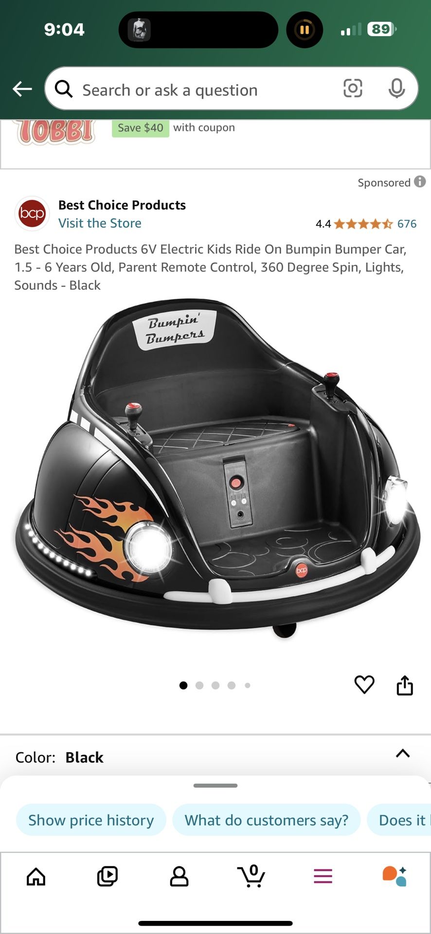 Kids Bumper Car With Remote 