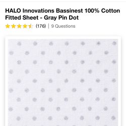 Halo Bassinest Cotton Fitted Sheet 