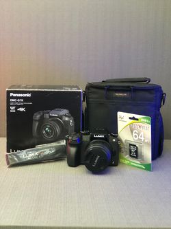 LUMIX G7 Mirrorless 4K  with 14-42mm f3.5-5.6 II Lens, camera bag , SD Card