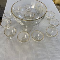 Vintage Punch Bowl set
