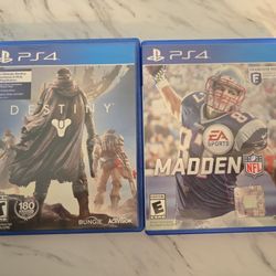 Great Condition PS4 Games $15