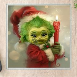 Grinch Baby Cutting Board 