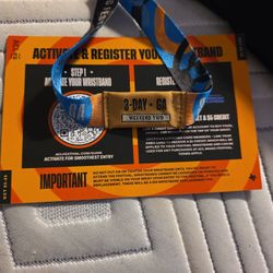 3 DAY Weekend 2 ACL bracelet