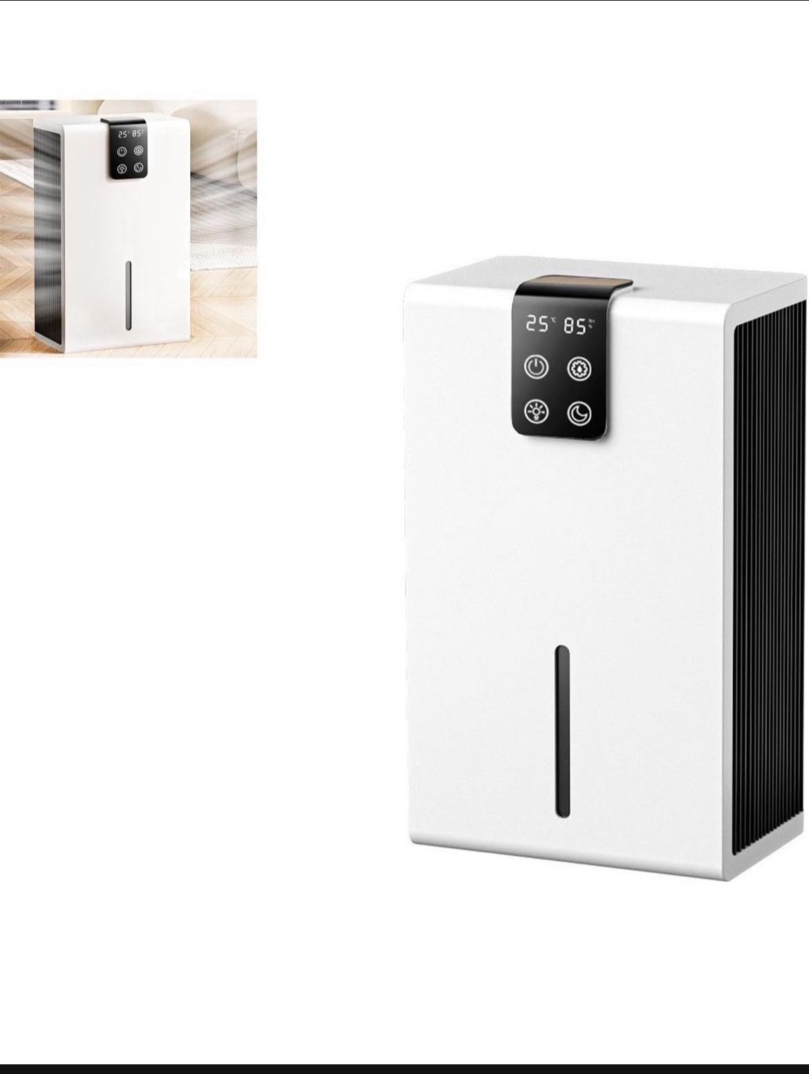 Home Dehumidifiers, 2.8L Quiet Electric Dehumidifier with Colorful Atmosphere Lights, Digital Humidity Display & Automatic Shut-off Function