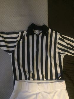 Ref gear. Shirt M pants Lg. Get for Halloween. You need it. I don’t. Come get it.