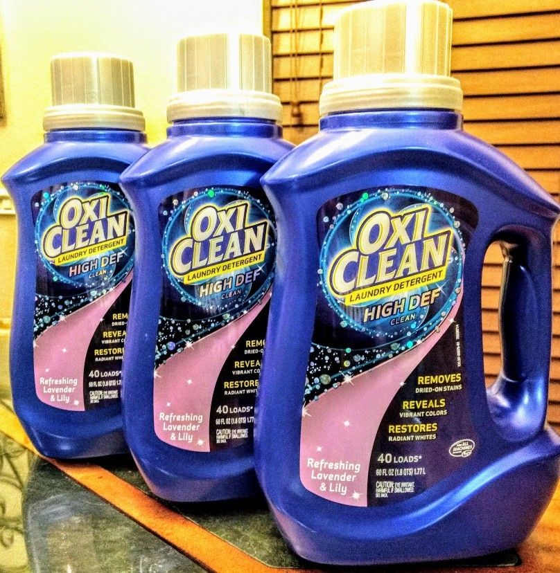 Oxiclean Refreshing Lavender & Lily High Def Clean 40 Load Liquid Laundry Detergent, 60 fl oz($4)