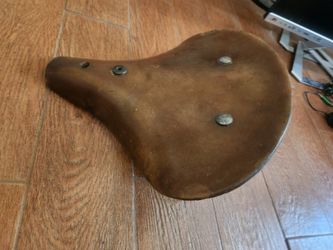 Vintage Pan Style Bike Saddle Seat "For Balloon Tire Bikes"