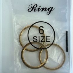 Golden Rings Size 6