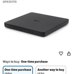 Portable External LG Slim DVD Writer