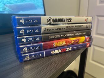 PS4 Game Bundle – NBA 2K24, MW, Madden 22 + More