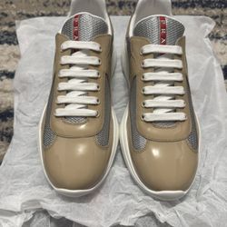 PRADA America’s Cup Patent Leather Sneakers 