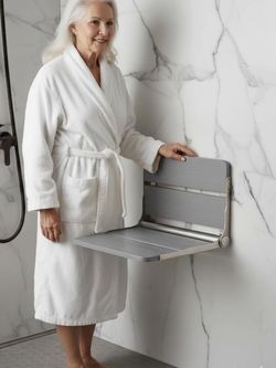 New! Wall-Mount Folding Shower Seat