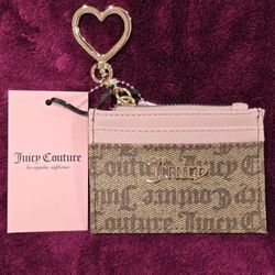 Juicy Couture wallet wristlet zip card case NWT