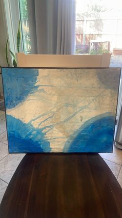 Canvas Blue effect 20x16 done by Aly