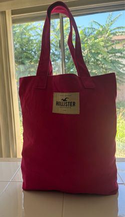 Vintage Hollister Canvas Tote Bag pink