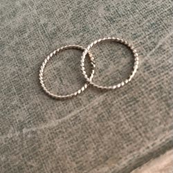 Gold Plated Spiral Rings - Size 6