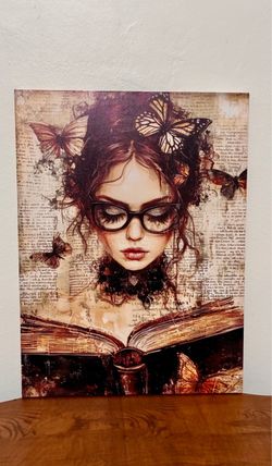 Victorian Female Scholar Wall Art Canvas🎓Please Read Description