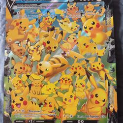 Pokemon Pikachu V Union Celebrations Jumbo Promo Card