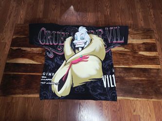 Civil Regime x Disney Villains Cruella De Vil Boxy Vintage Wash Tee Black Size L