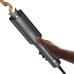 TYMO Automatic Rotating Curling Iron - TYMO CURLPRO Beach Waves Curling Wand, Portable Hair Curler, 500 Million Ionic, Dual Voltage & Lightweight for 