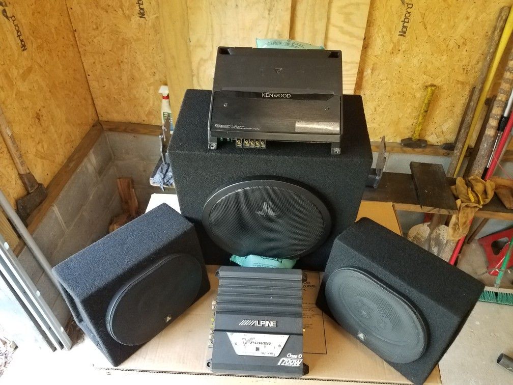 Speakers, Sub Woofer, And Amps