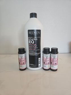 Redken Shades EQ Gloss to Gel with 3 Shades EQ Toners 10G Tahitian Sand, 09M Sand, 09VG Iridescence