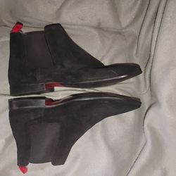 Men's Size 10 Asos Black Suede Chelsea Ankle Boot