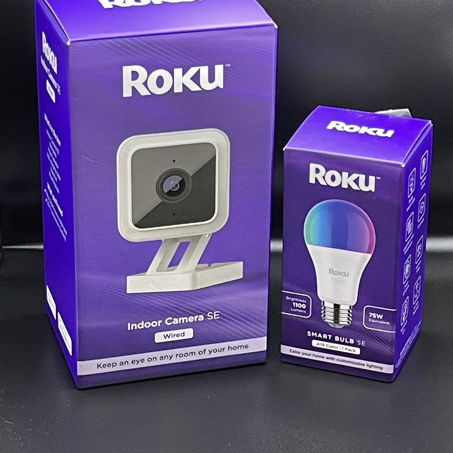 Roku Indoor Camera/ WiFi Light Bulb 